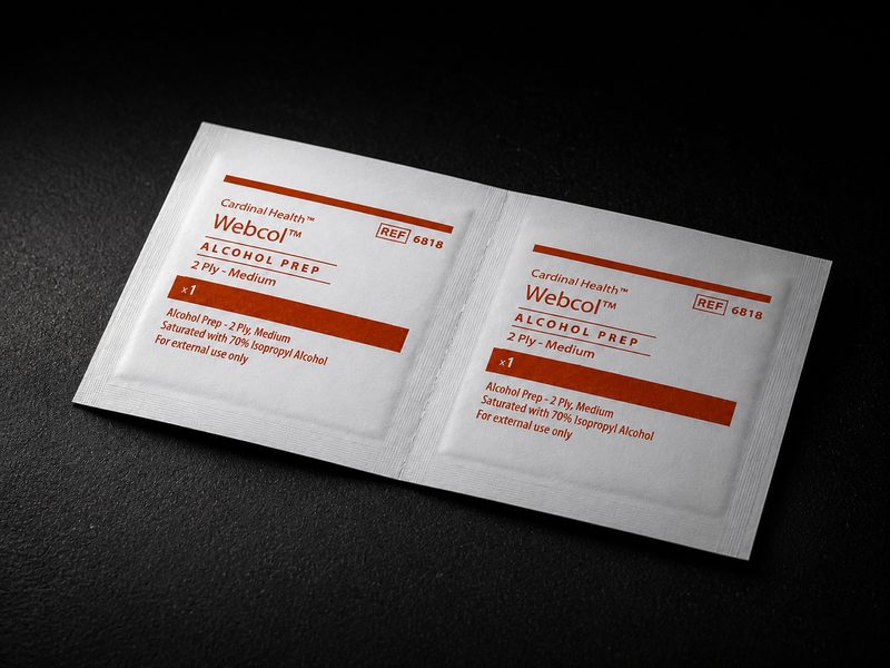 Alcohol prep wipes